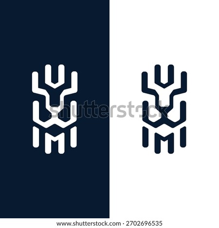 Abstract Geometric Lion Head Icon