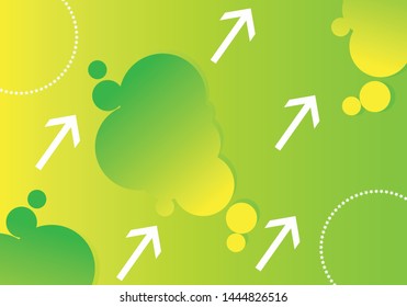 Abstract geometric liquid shape with bright gradient colors. eps 10