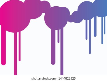 Abstract geometric liquid shape with bright gradient colors. eps 10