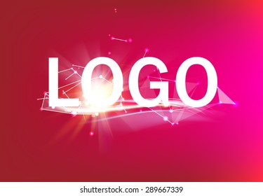 Abstract geometric logo for business. Creative text with s polygonal shape. Vector illustration.