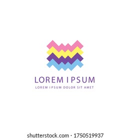 Abstract geometric logo. Concept and design. Vector illustration