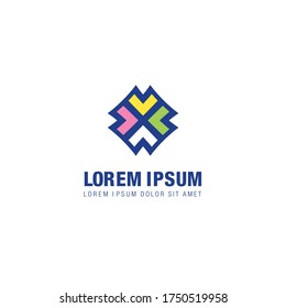 Abstract geometric logo. Concept and design. Vector illustration