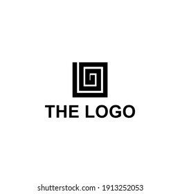Resumen Vector de concepto de logotipo geométrico. Resumen Plantilla de logotipo simple.