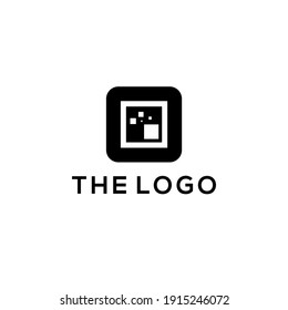 Resumen Vector de concepto de logotipo geométrico. Resumen Plantilla de logotipo simple.