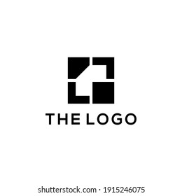 Abstrakter geometrischer Logo-Konzept Vektor. Abstrakte einfache Logo-Vorlage.