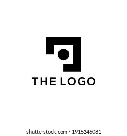 Resumen Vector de concepto de logotipo geométrico. Resumen Plantilla de logotipo simple.
