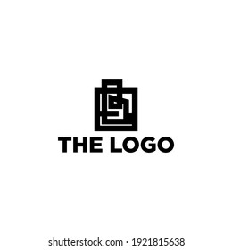 Abstrakter geometrischer Logo-Konzept Vektor. Abstrakte einfache Logo-Vorlage.