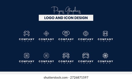 Abstrakte geometrische Logo-Design-Kollektion