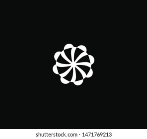 abstract geometric logo design element