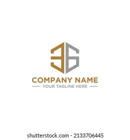 Abstract geometric logo design with mirrored shapes in gold and grey on clean white background