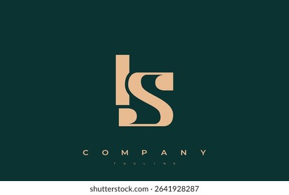 IS Abstract Geometric Logo Design. Modern and elegant logo design with simplistic typography elements, showcasing branding excellence.