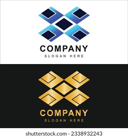 diseño de logotipo geométrico abstracto perfecto para el logotipo de la empresa