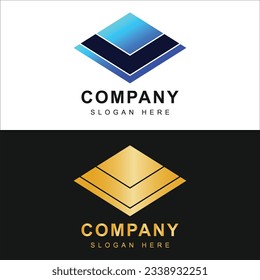 diseño de logotipo geométrico abstracto perfecto para el logotipo de la empresa