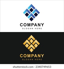 abstract geometric logo design perfect for business company logo