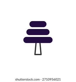 Abstract geometric logo design presenting a minimalist, tiered structure with smooth, horizontal elements. This icon offers a clean, contemporary visual identity suitable for a modern brand,