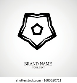 Diseño de logotipo geométrico abstracto, símbolo de identidad corporativa. El nombre de la campaña. Logotipo comercial.