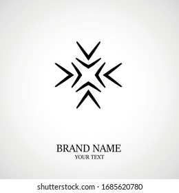 Abstract geometric logo design, Symbol for corporate identity. The name of the campaign. Business logo.