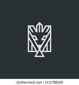 abstract geometric logo design template