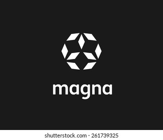 Abstract geometric, logo design template. Universal vector icon.