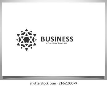 abstrakter geometrischer Logo-Design-Vektorgrafik