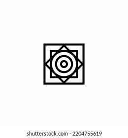 abstraktes geometrisches Logo-Design, Vektorelement