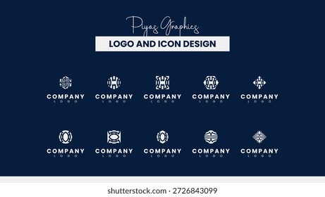 Symbolsammlung für abstrakte geometrische Logos