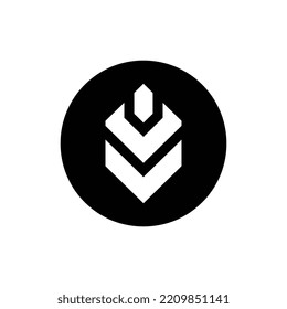 Abstract geometric logo icon design, vector illustration