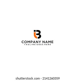 Cartas IB o BI con combinaciones creativas para el diseño de su logotipo
