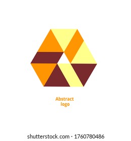 abstract geometric logo on a white background. Vector illustration