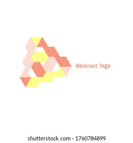 abstract geometric logo on a white background. Vector illustration
