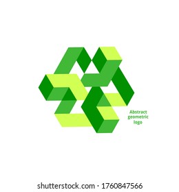abstract geometric logo on a white background. Vector illustration