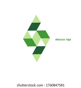 abstract geometric logo on a white background. Vector illustration
