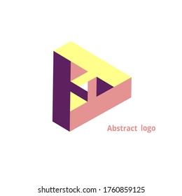 abstract geometric logo on a white background. Vector illustration