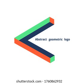 abstract geometric logo on a white background. Vector illustration
