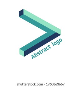 abstract geometric logo on a white background. Vector illustration