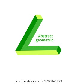 abstract geometric logo on a white background. Vector illustration