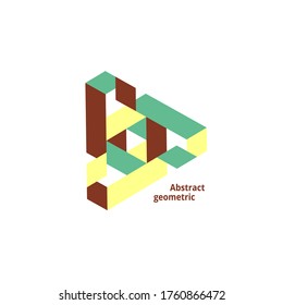 abstract geometric logo on a white background. Vector illustration