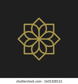 Abstract geometric logo pattern vector