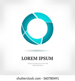 Abstract geometric logo. Simple design element. Vector illustration.