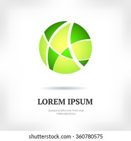 Abstract geometric logo. Simple design element. Vector illustration.