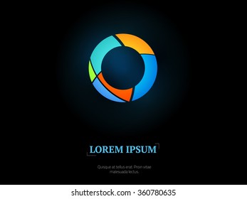 Abstract geometric logo. Simple design element. Vector illustration.