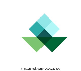 Abstract geometric logo symbol.