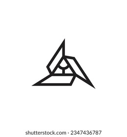 símbolo de logotipo geométrico abstracto plantilla de diseño vectorial para ropa de marca