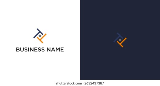 Abstract Geometric Logo with T Letters – Modern Minimalist Vector Design for Branding