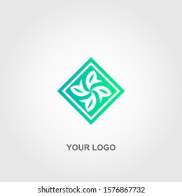 abstract geometric logo template color design 