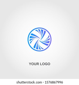 abstract geometric logo template color design 