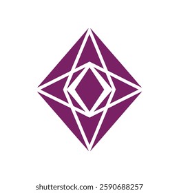 Abstract geometric logo vector element.