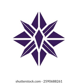 Abstract geometric logo vector element.