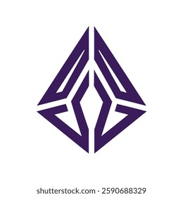 Abstract geometric logo vector element.