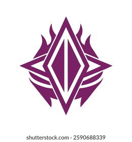 Abstract geometric logo vector element.